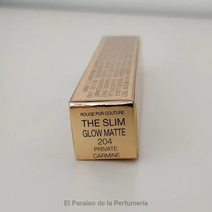 Rouge Pur Couture The Slim Glow Matte - 204 Private Carmine - Barra de Labios - Barra de labios