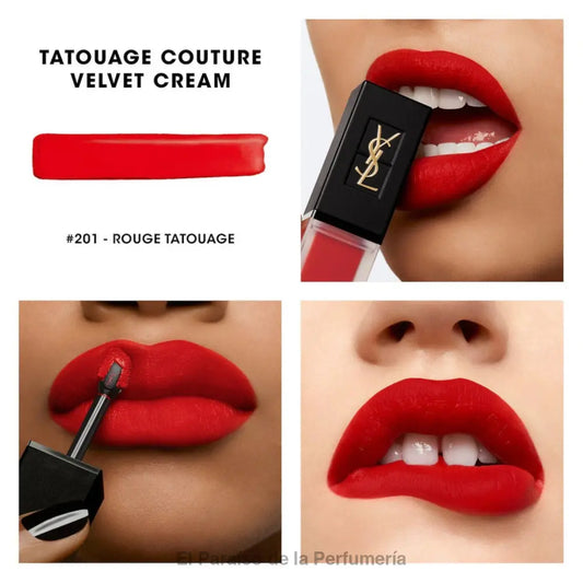 Tatouage Couture Velvet Cream - 201 Rouge Tatouage - Labial Líquido - Barra de labios