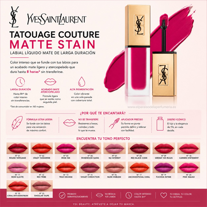Tatouage Couture Matte Stain - Labial Líquido